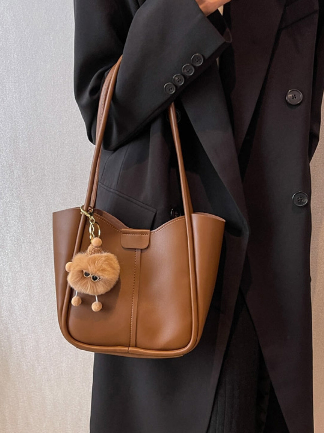 Combo of 2 PU Structured Shoulder Bag