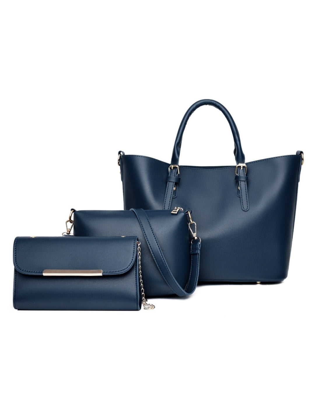 Combo of 3 PU Structured Handheld Bag