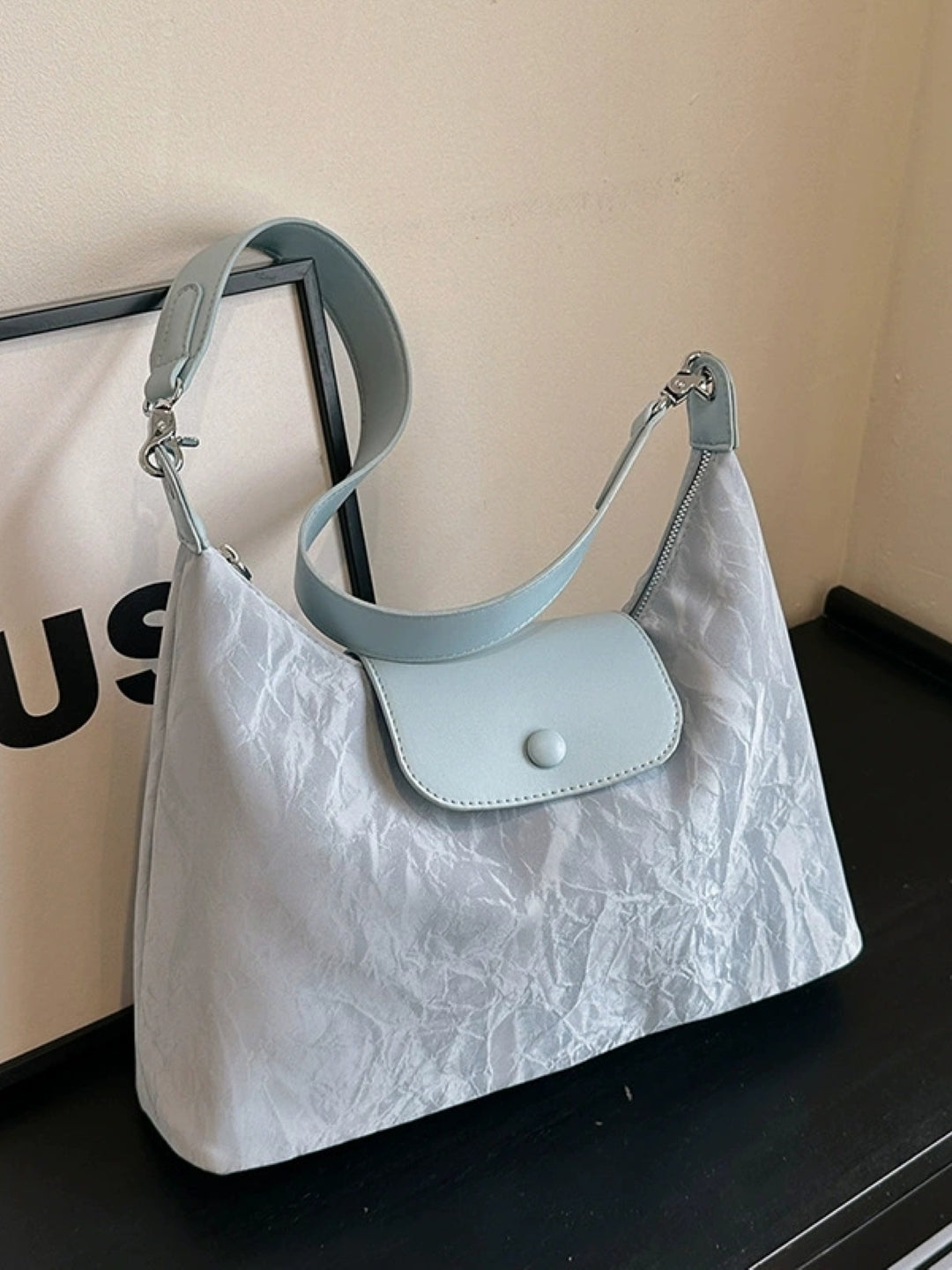 PU Structured Shoulder Bag
