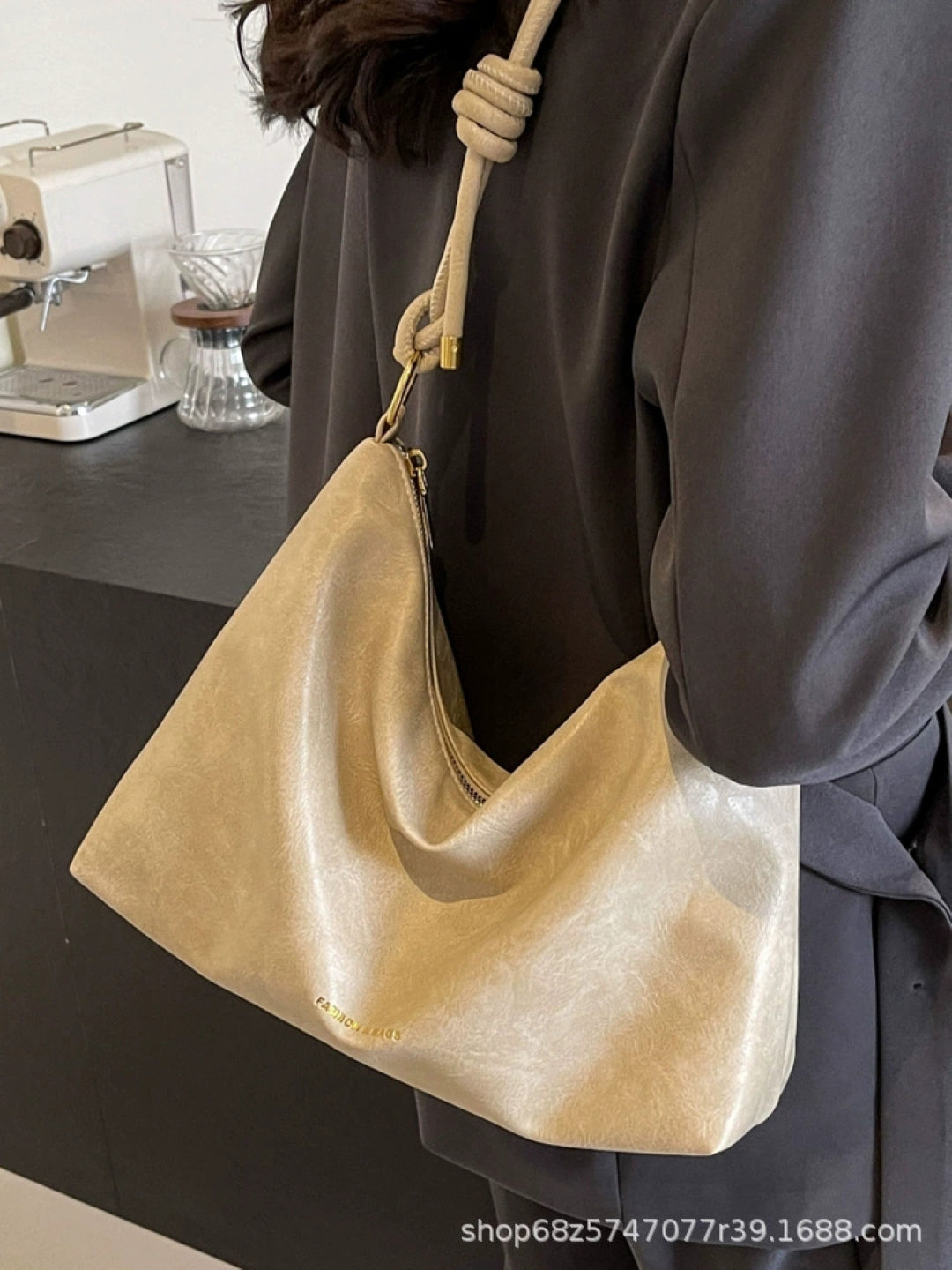 PU Structured Shoulder Bag