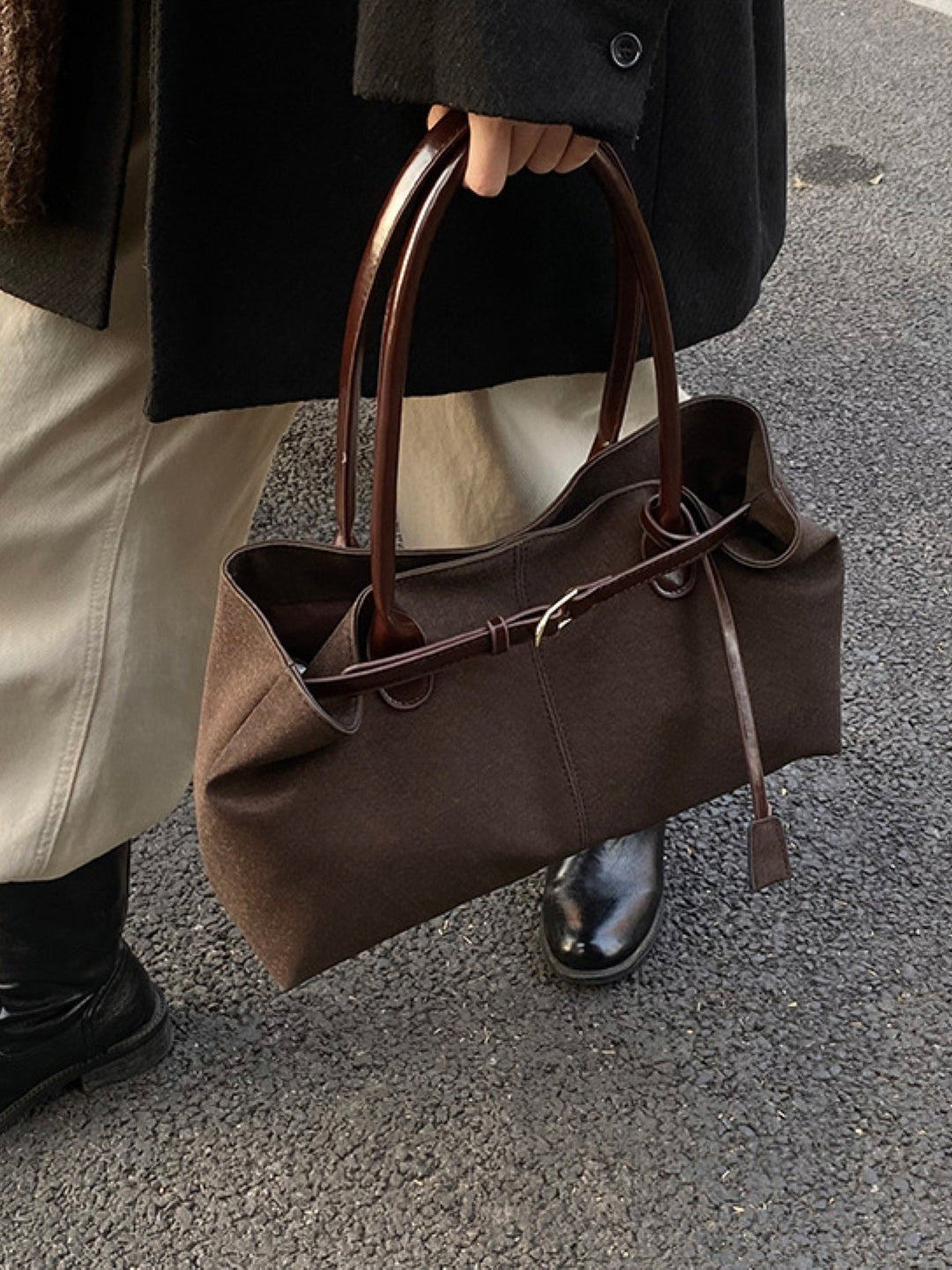 PU Structured Handheld Bag
