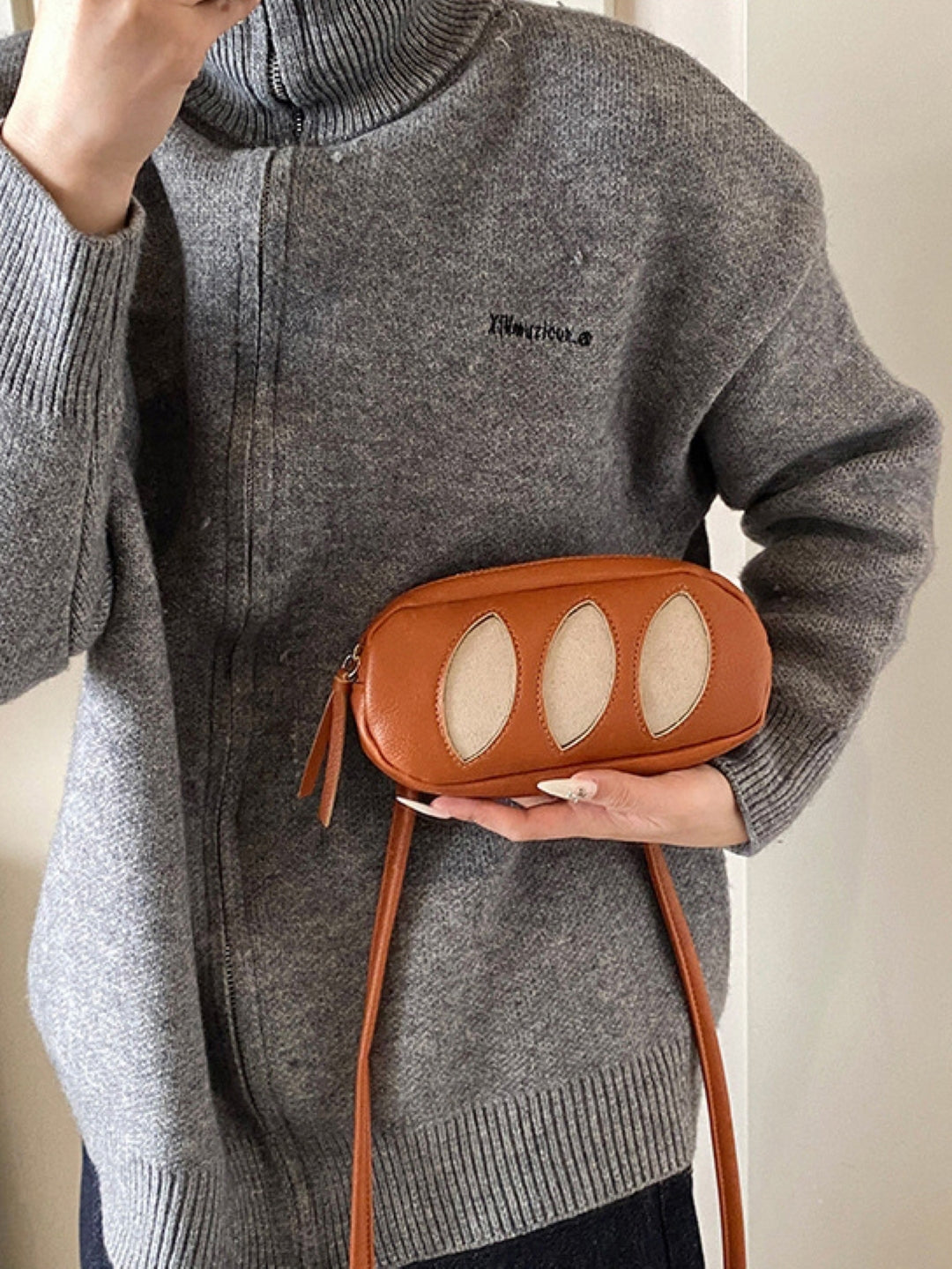 PU Structured Sling Bag