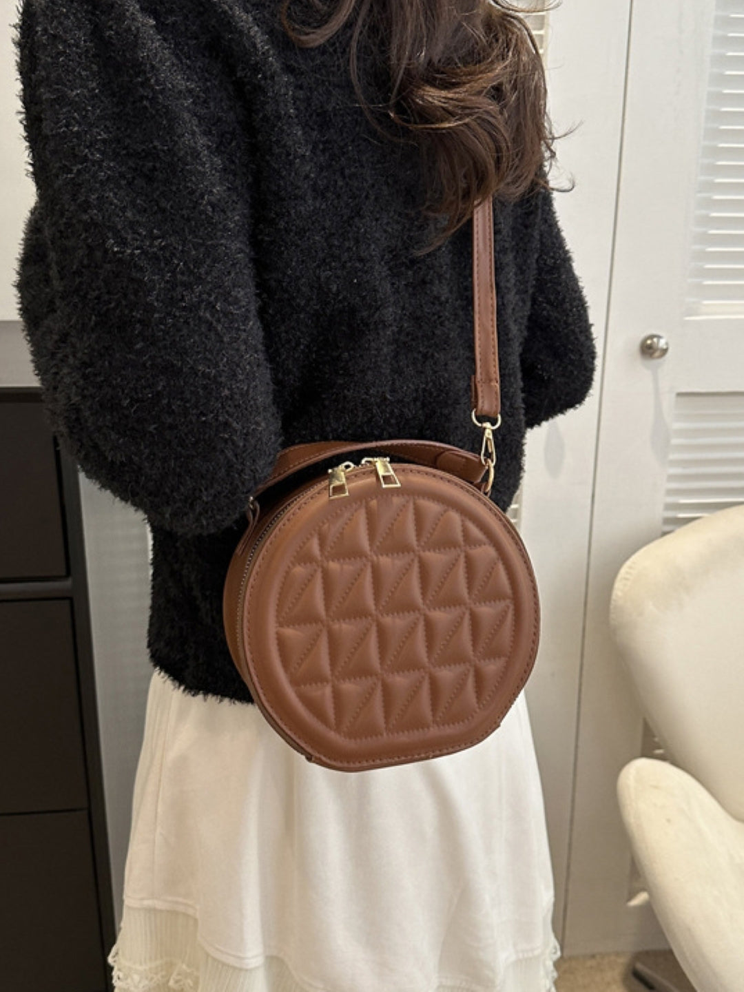 PU Structured Sling Bag