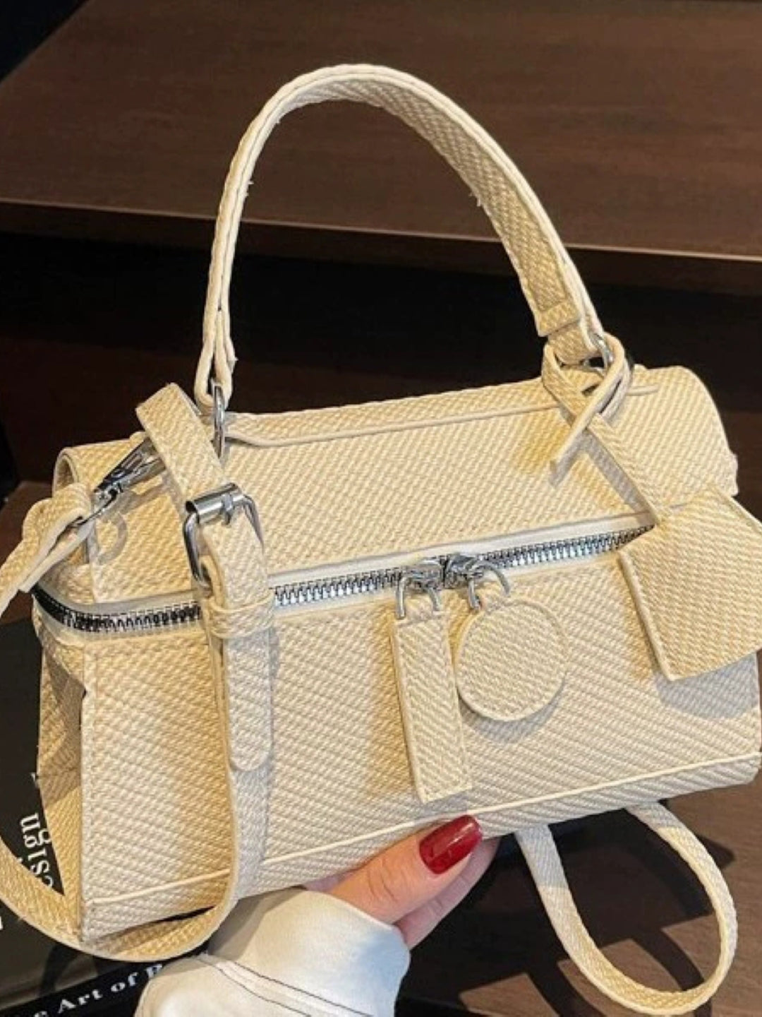 PU Structured Shoulder Bag