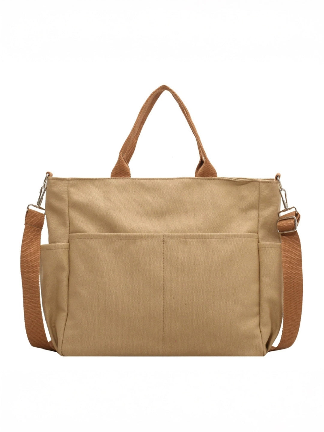 Canvas Structured Shoulder Bag