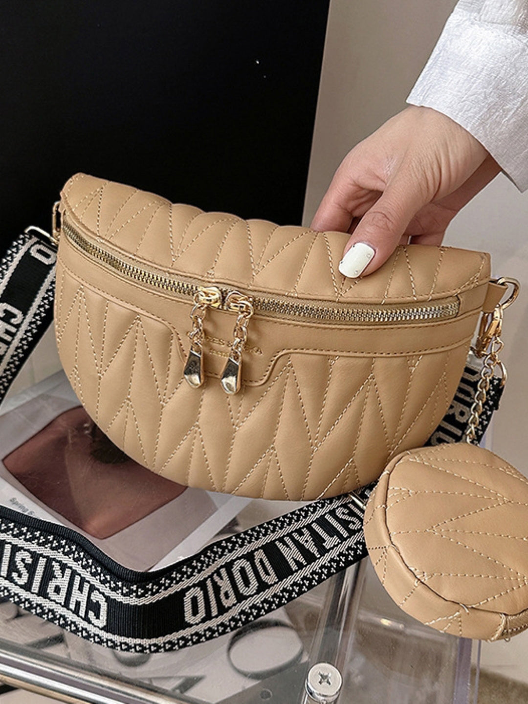Combo of 2 PU Structured Shoulder Bag
