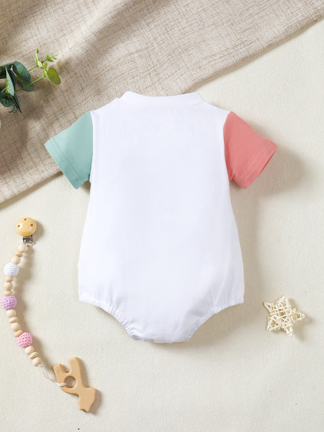 White Cotton Regular Romper