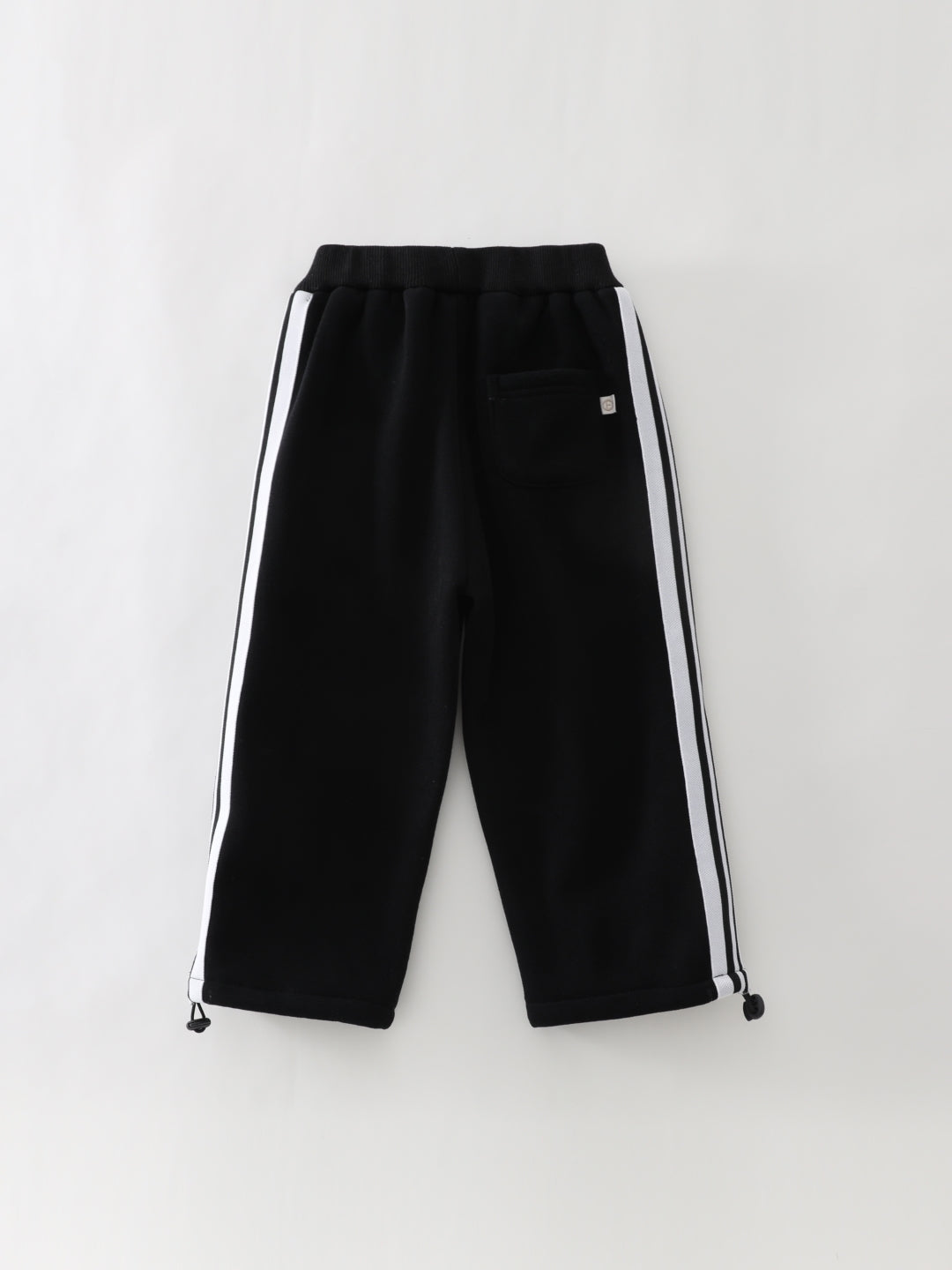 Black Printed Regular Fit Mid-Rise Slip-On Cotton Trouser