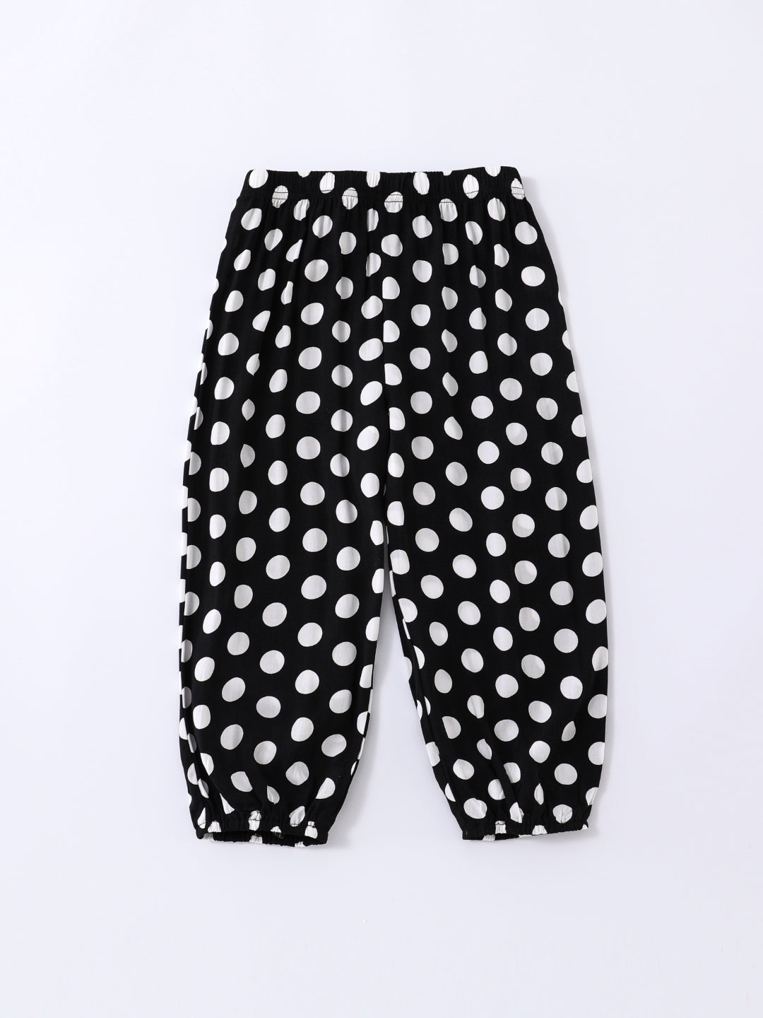 Black Printed Regular Fit Mid-Rise Slip-On Other Trouser