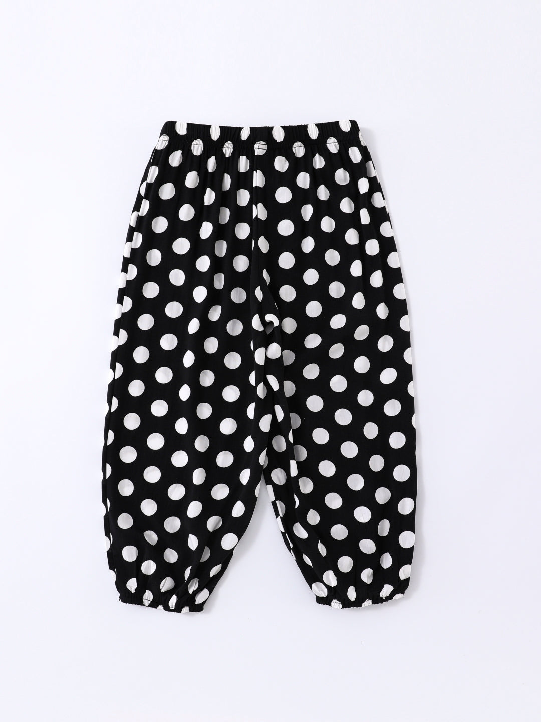 Black Printed Regular Fit Mid-Rise Slip-On Other Trouser