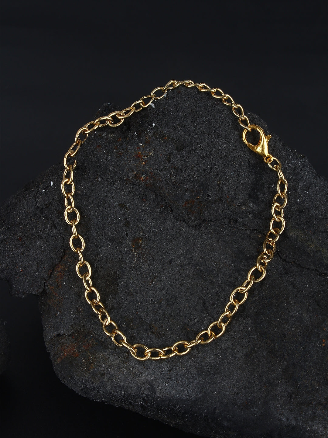 Gold-Plated Gold Brass Handcrafted Charm Bracelet