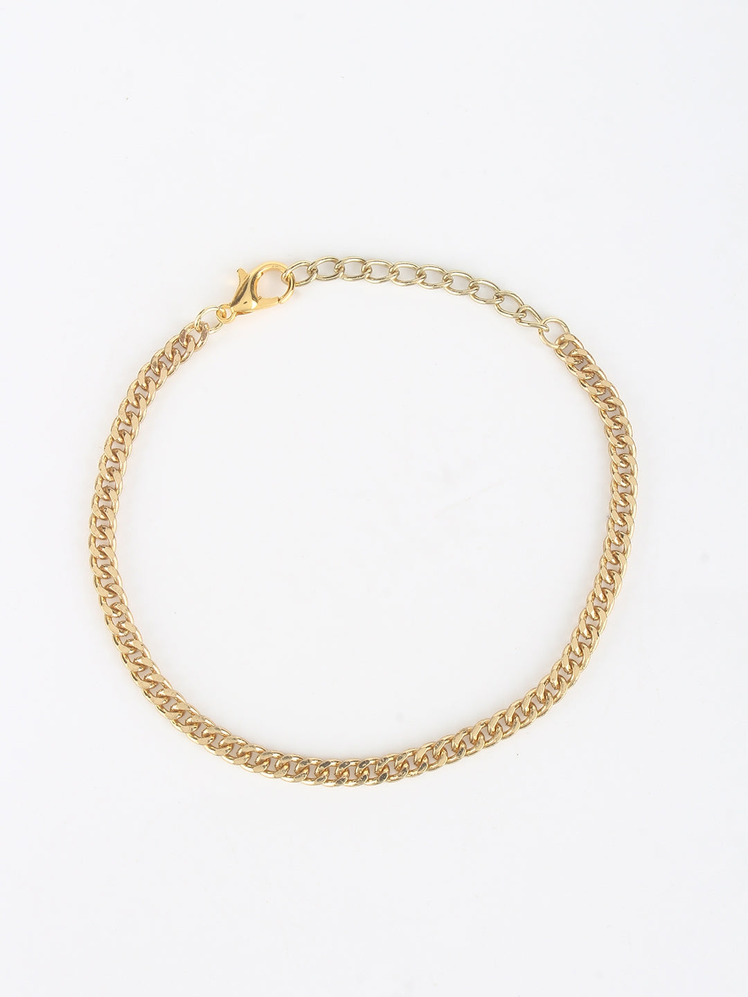 Gold-Plated Gold Brass Handcrafted Charm Bracelet