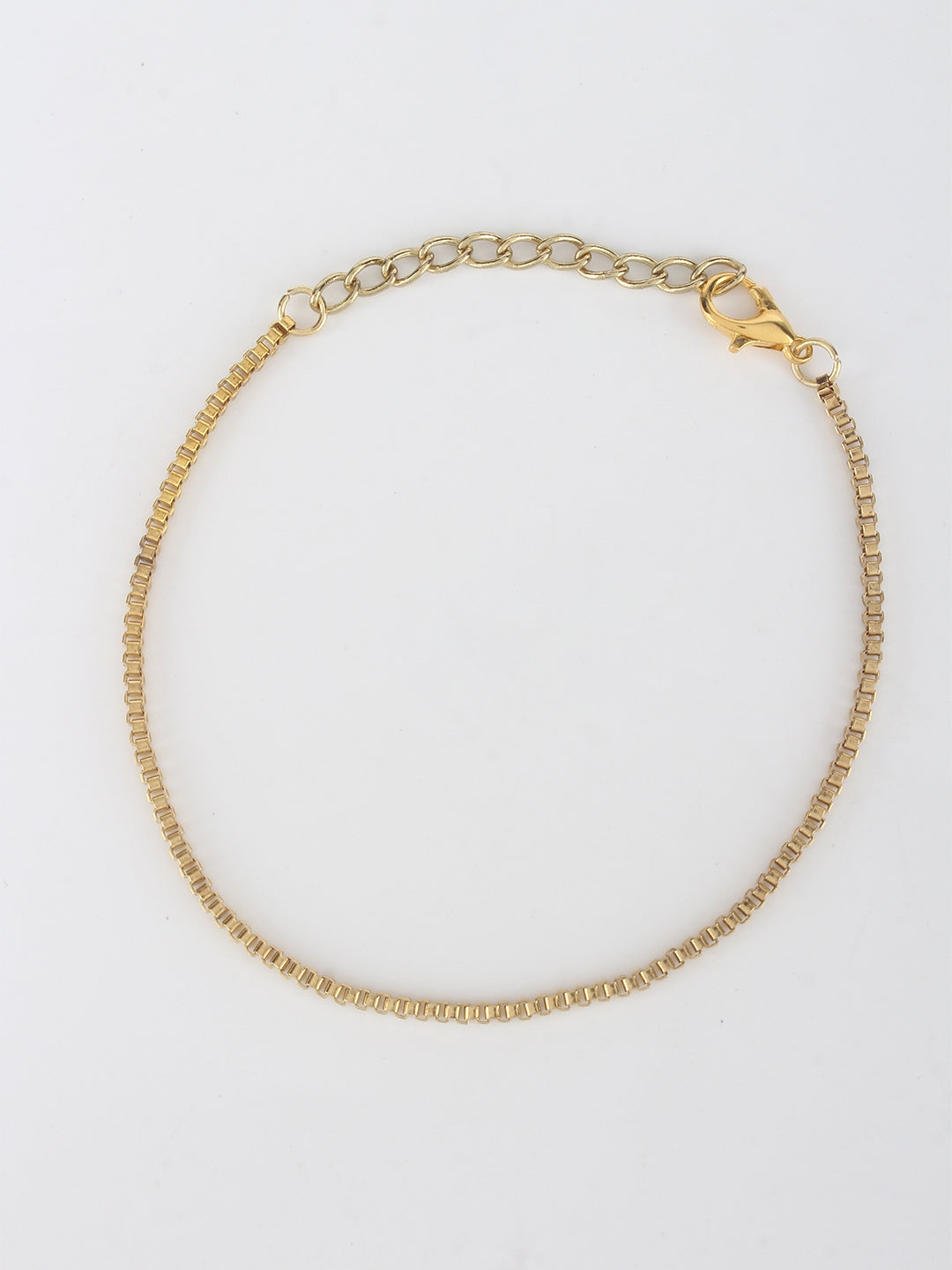 Gold-Plated Gold Brass Handcrafted Charm Bracelet