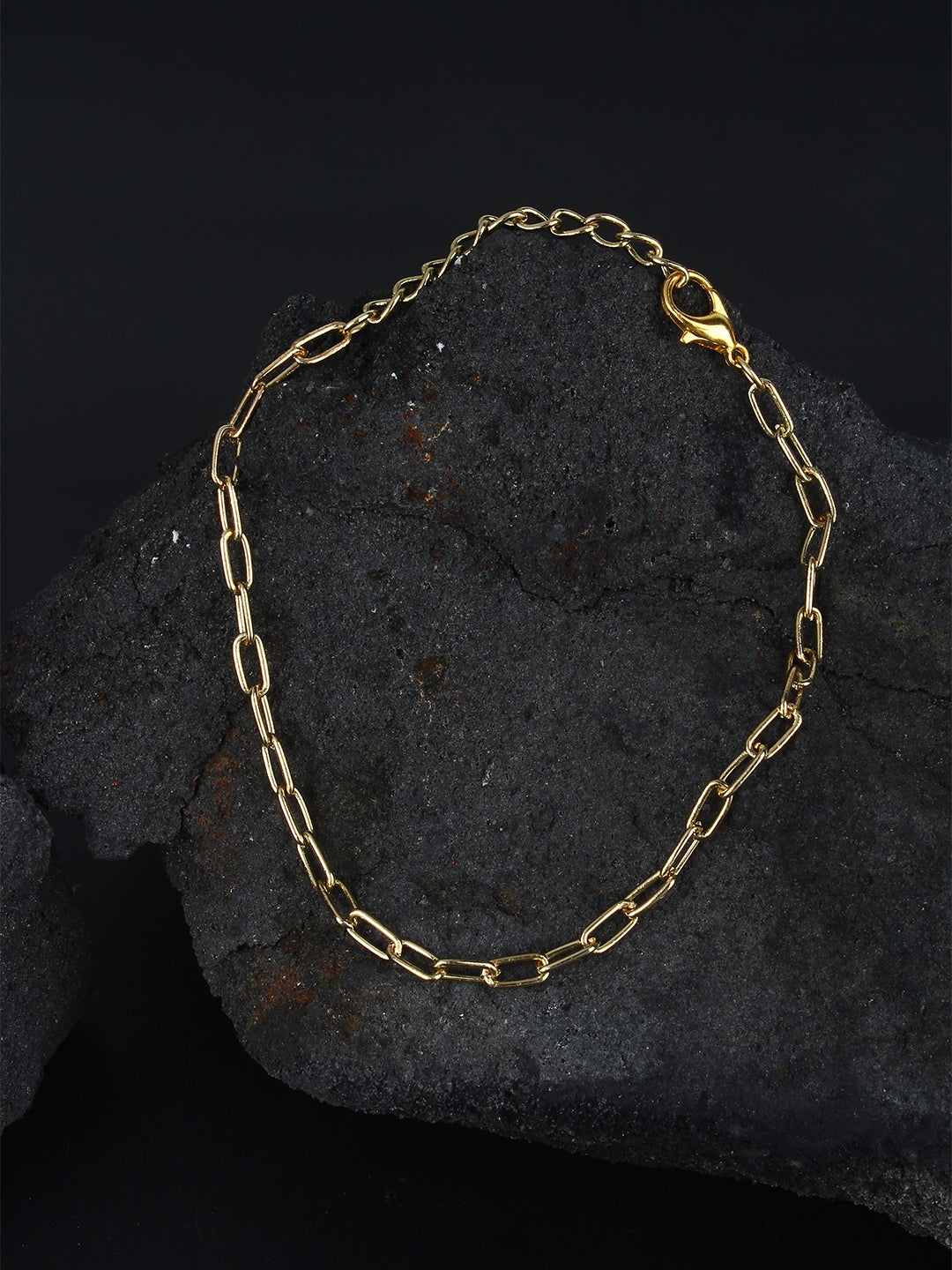 Gold-Plated Gold Brass Handcrafted Charm Bracelet