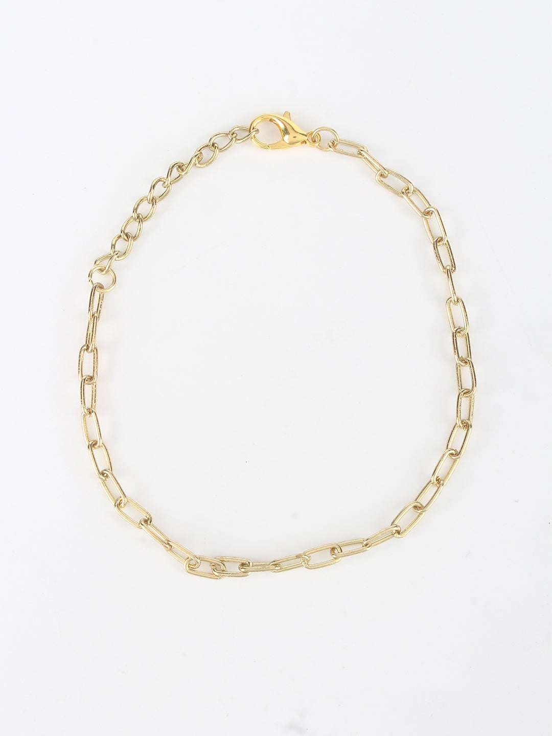 Gold-Plated Gold Brass Handcrafted Charm Bracelet