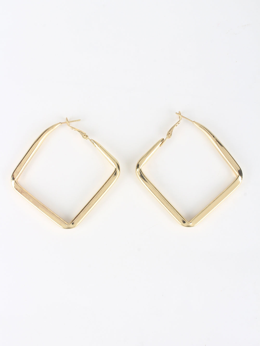 Gold-Plated Gold Handcrafted Brass Drop Earrings