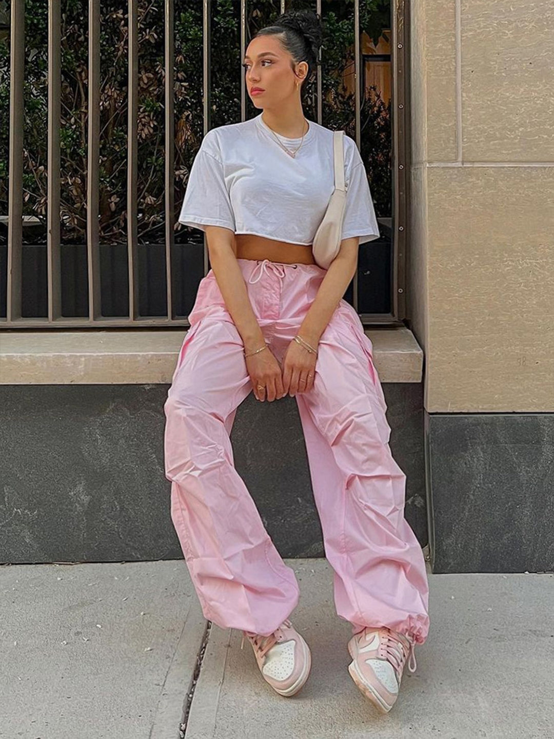 Pink Baggy Trousers