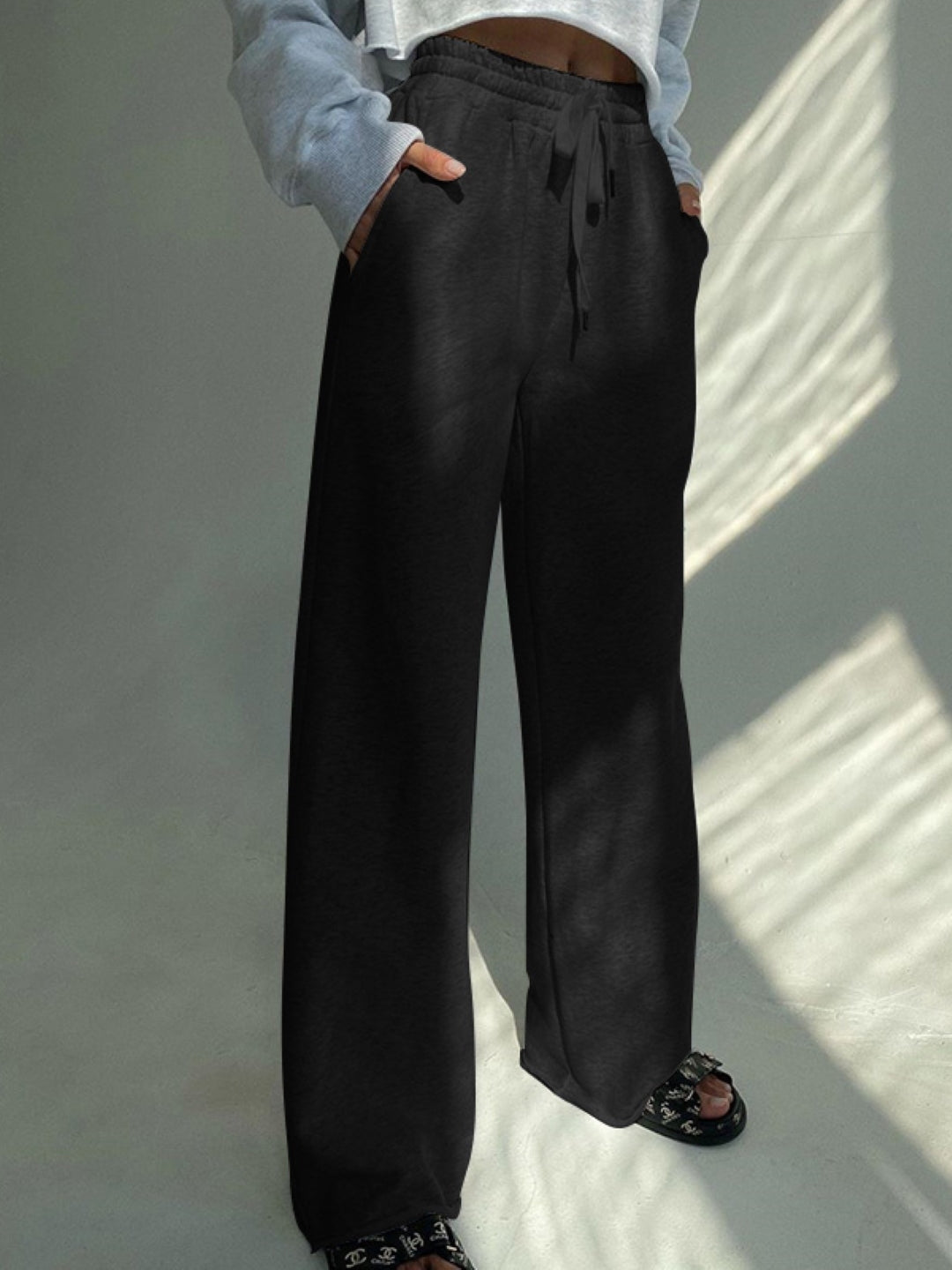 Black Cotton Trouser