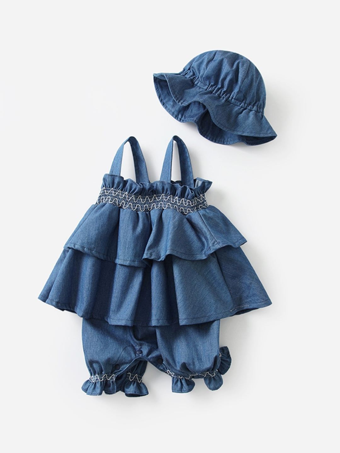 Blue Cotton Kids Romper