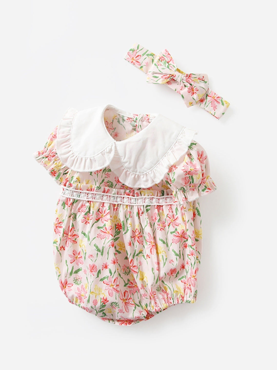 Pink Cotton Kids Romper