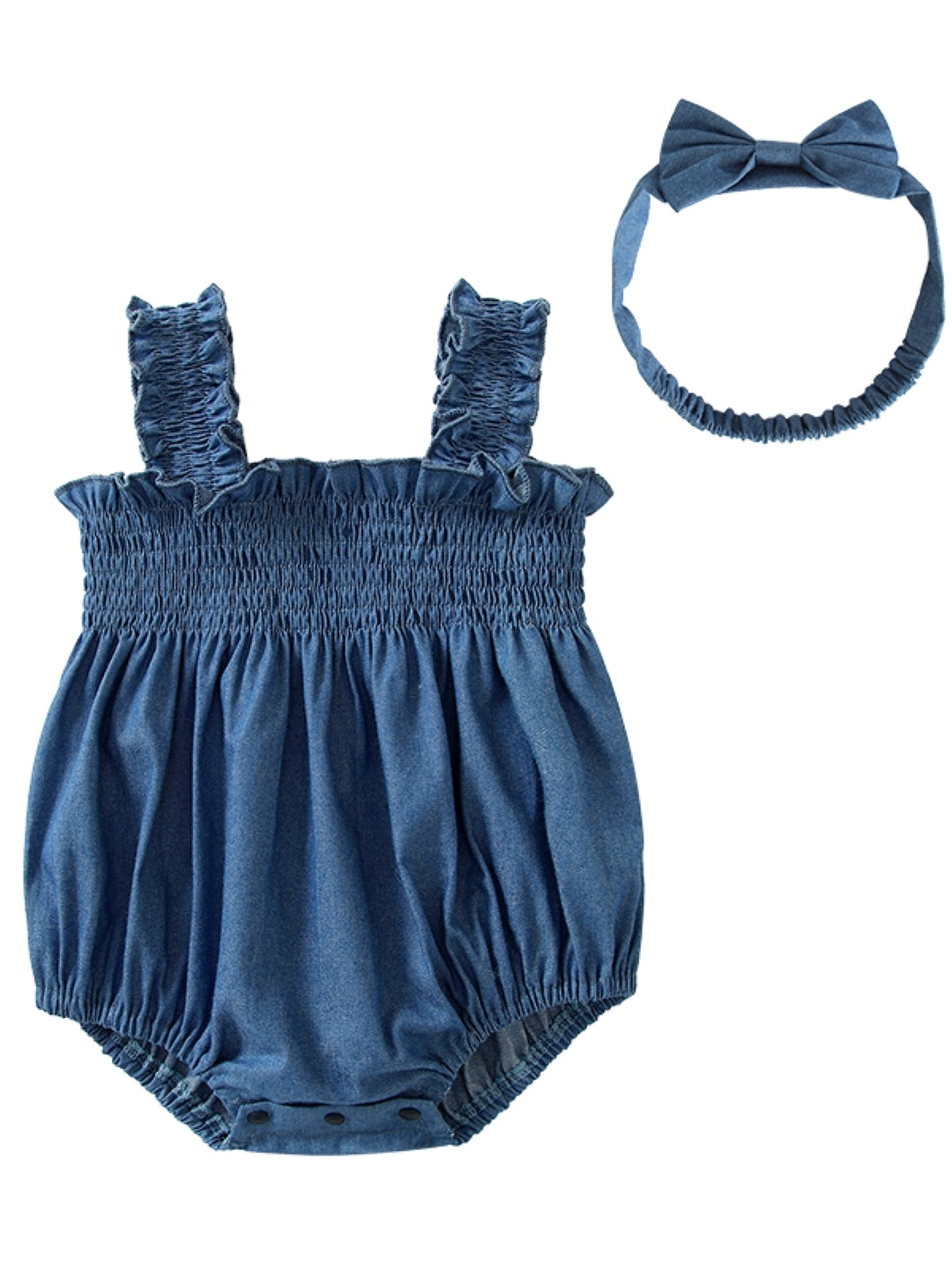 Blue Cotton Kids Romper