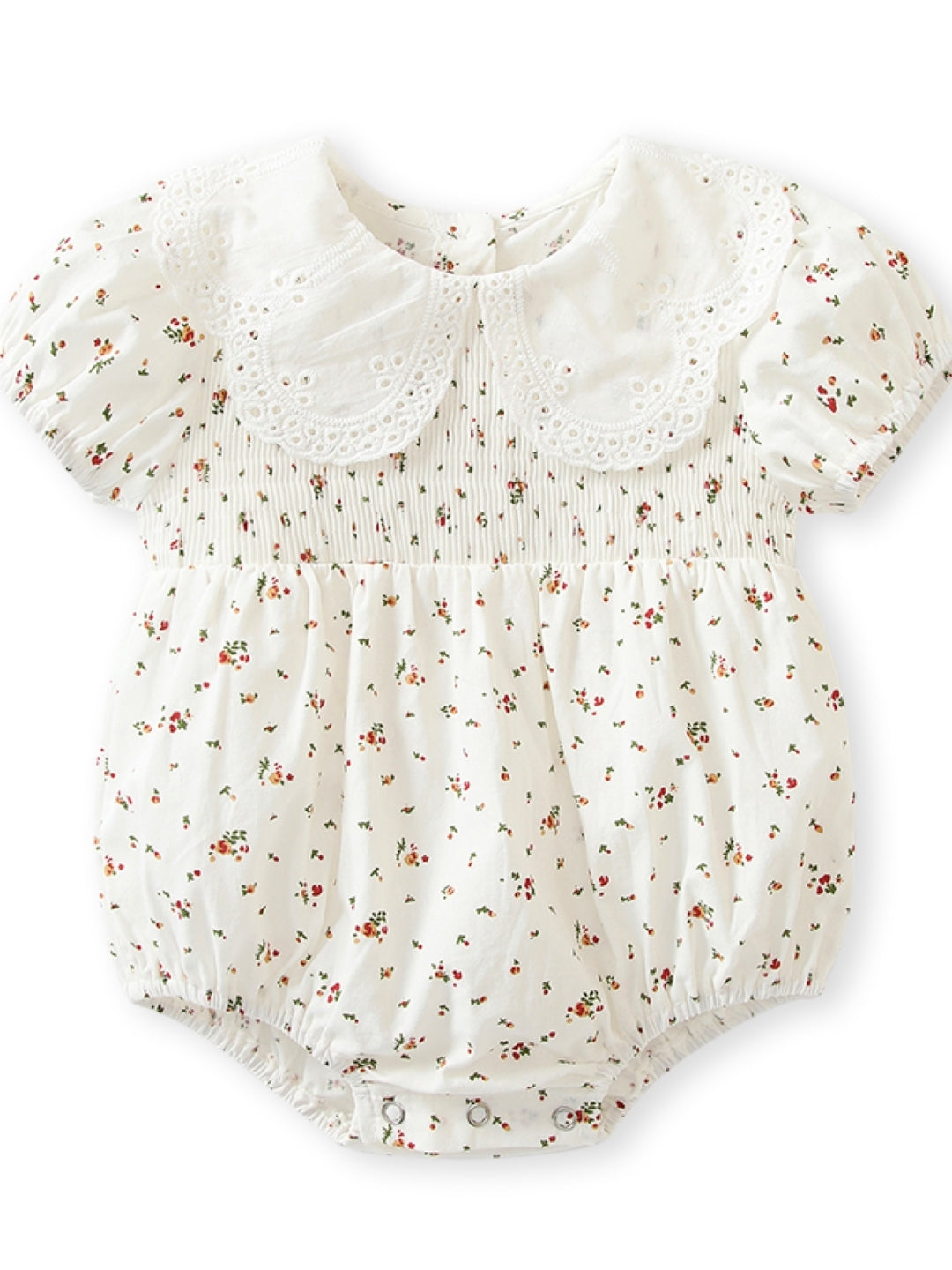 White Cotton Kids Romper