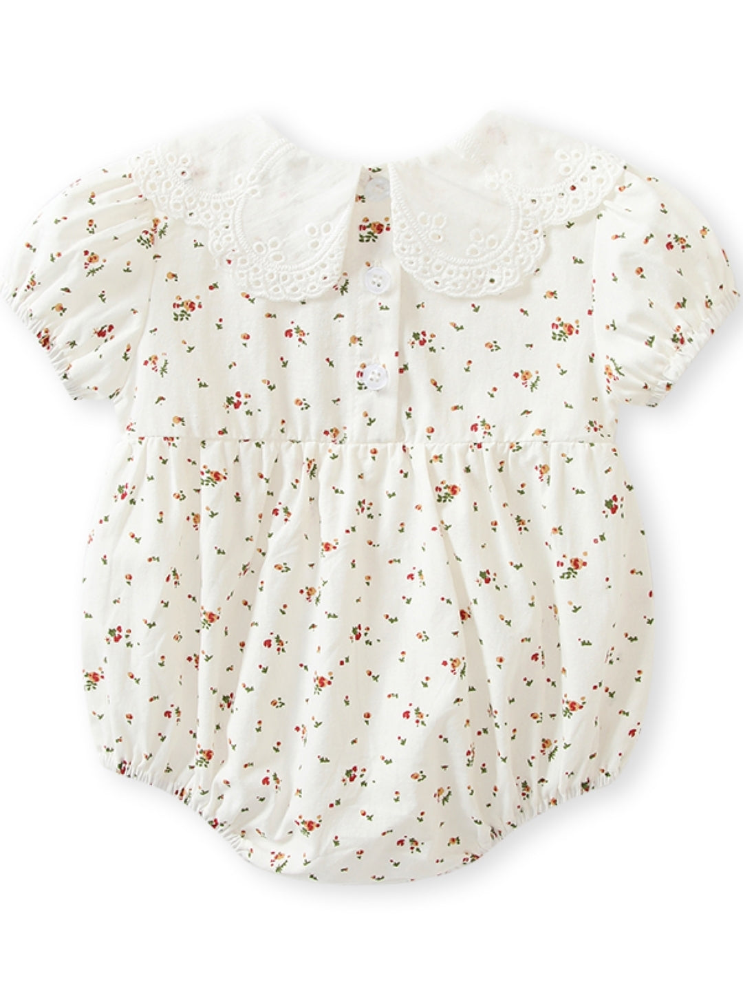 White Cotton Kids Romper