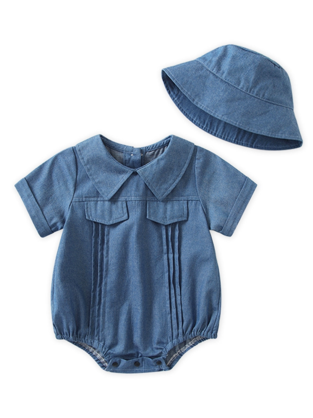 Blue Cotton Kids Romper