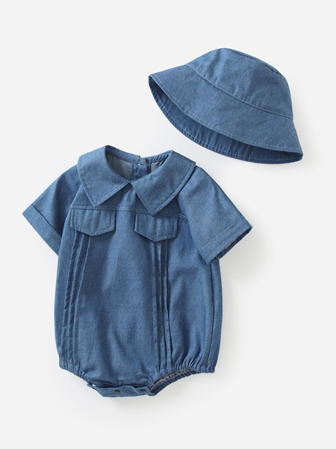 Blue Cotton Kids Romper