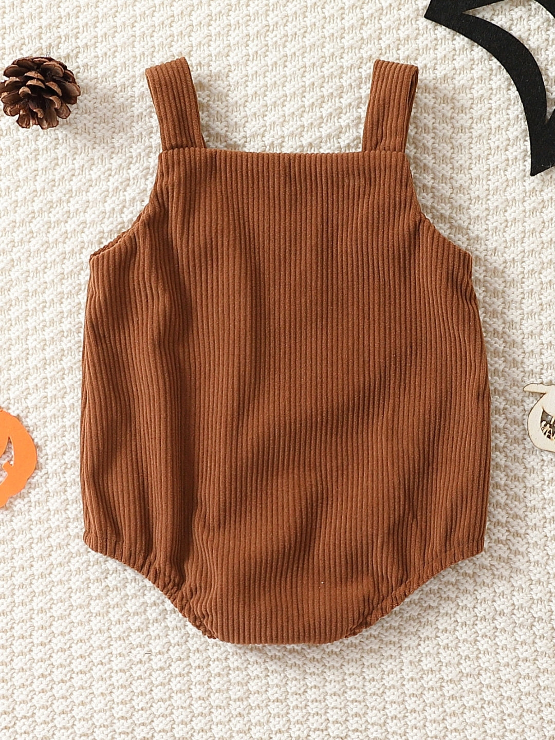 Brown Regular Cotton Rompers