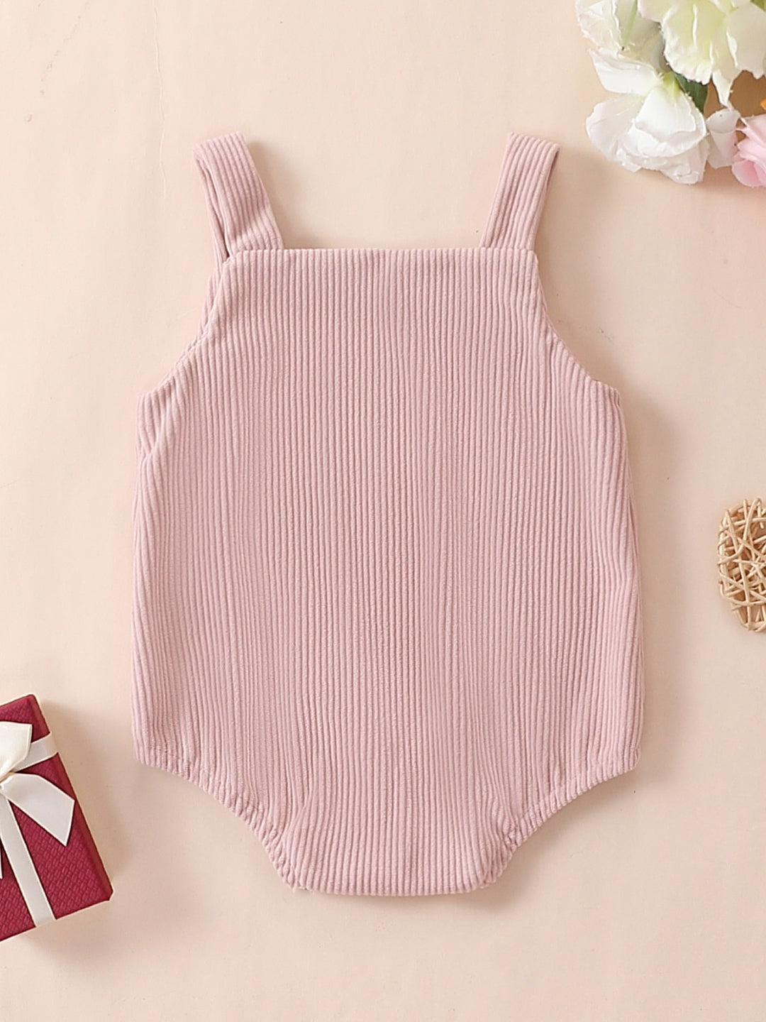 Pink Regular Cotton Rompers