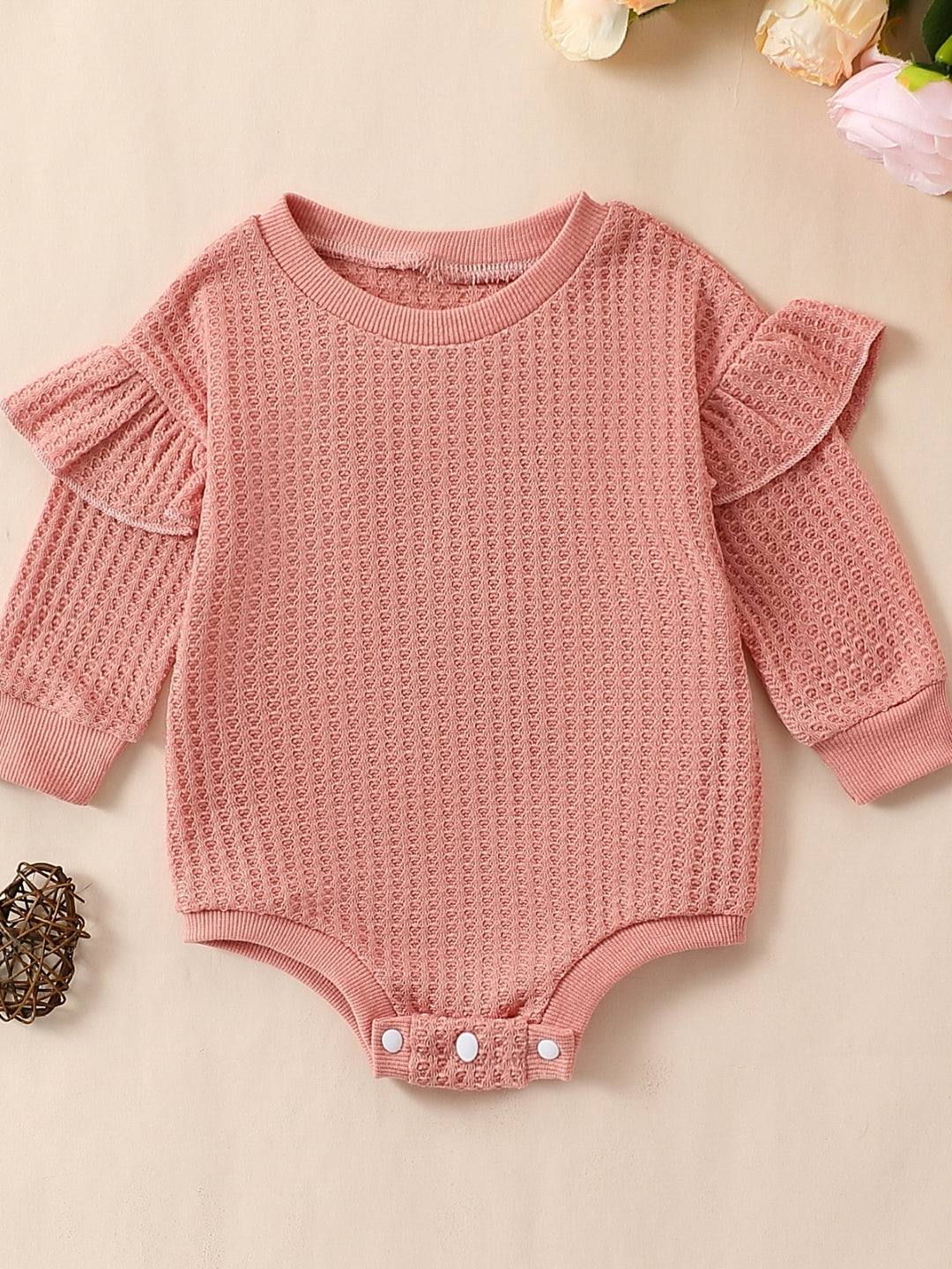 Pink Regular Cotton Rompers