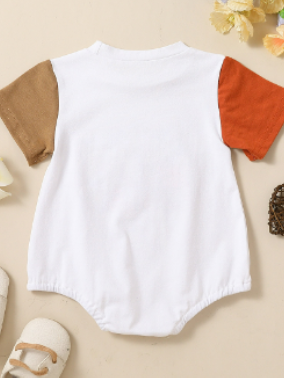 Brown Regular Cotton Rompers