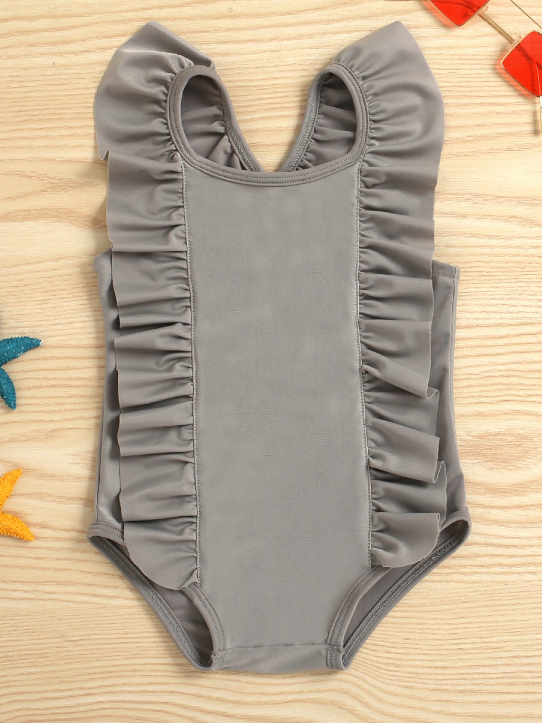 Grey Regular Cotton Rompers