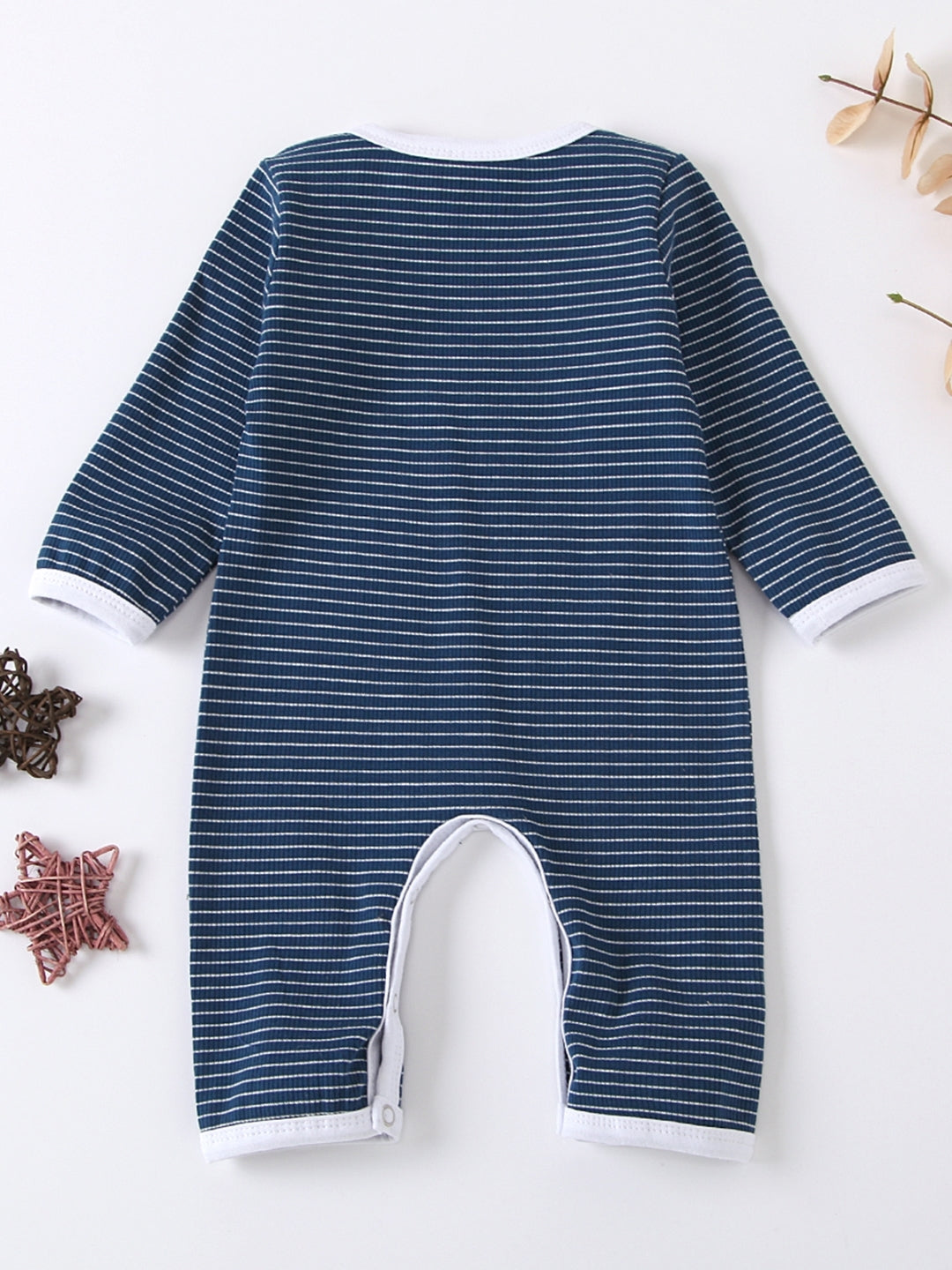 Blue Regular Cotton Rompers