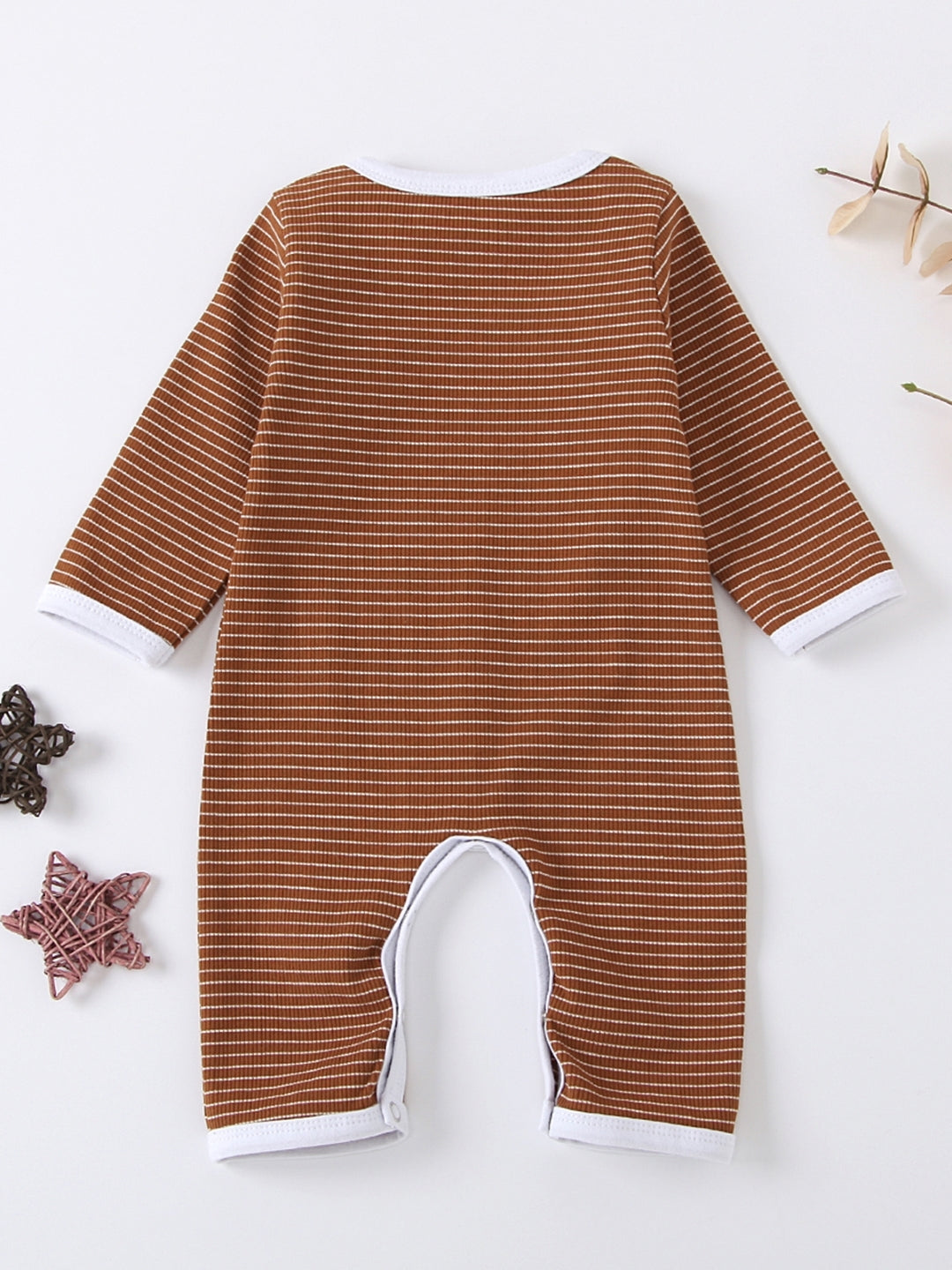 Brown Regular Cotton Rompers