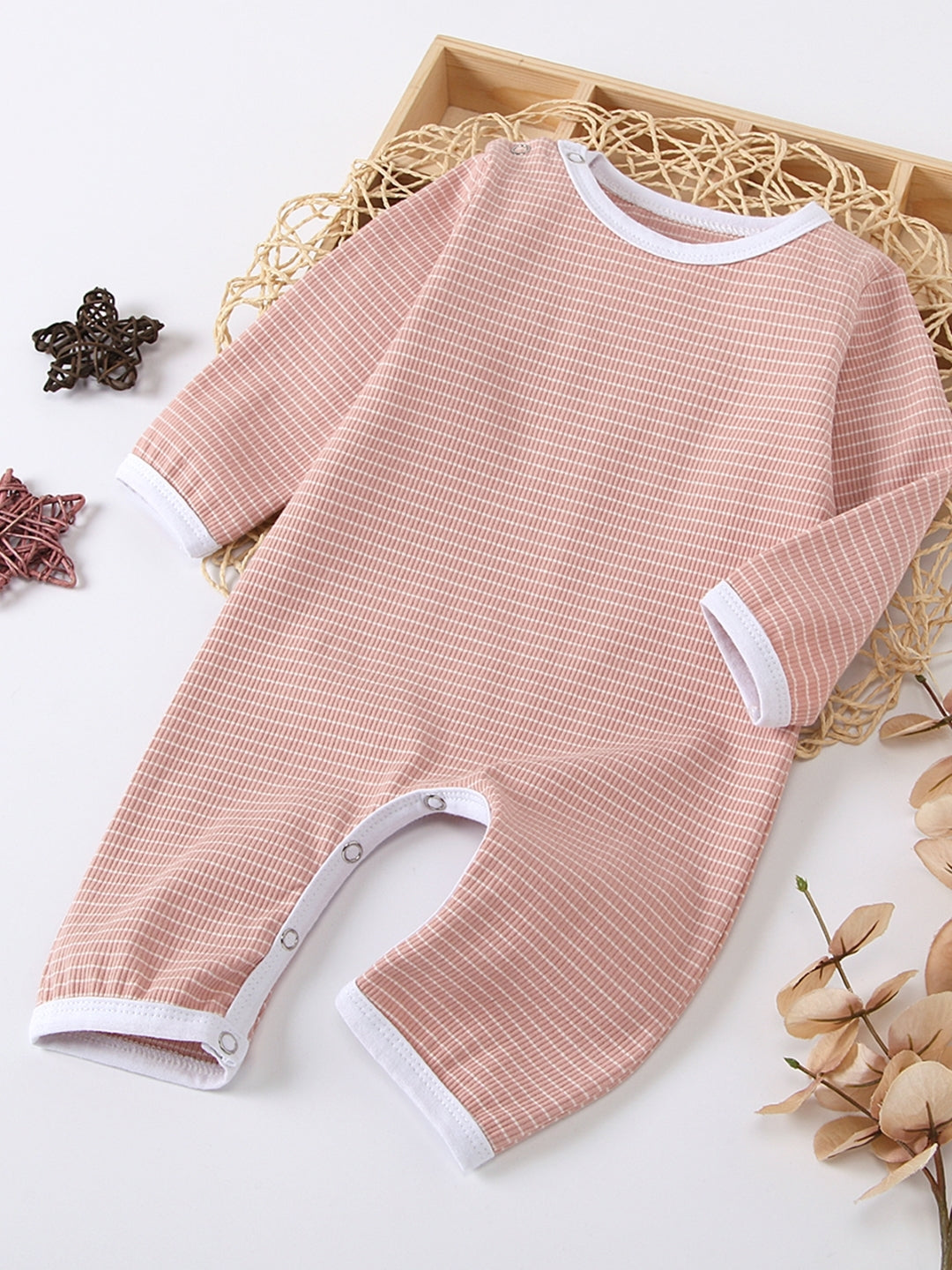 Pink Regular Cotton Rompers