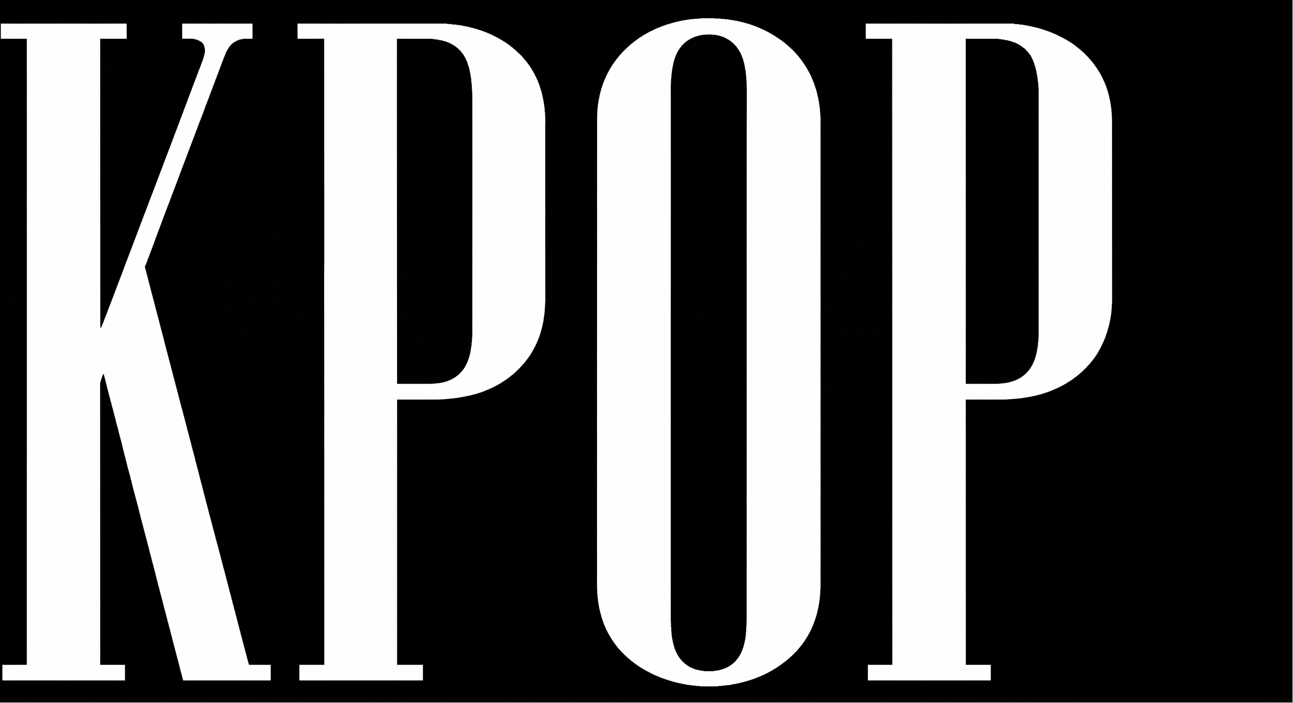 kpopurban official logo with white text and black background